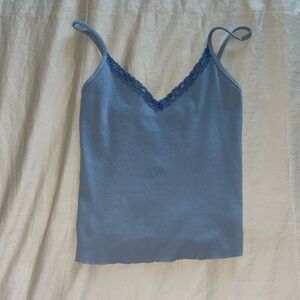John Galt V-Neck Lacy Tank